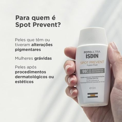 Fotoprotetor Facial Isdin Spot Prevent Fusion Fluid FPS99 50ml - Imagem 4