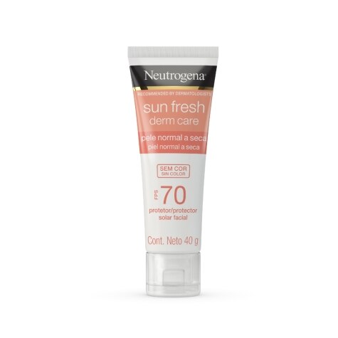 Protetor Solar Facial Neutrogena Sun Fresh Derm Care FPS70 Pele Normal a Seca Incolor 40g - Imagem 3