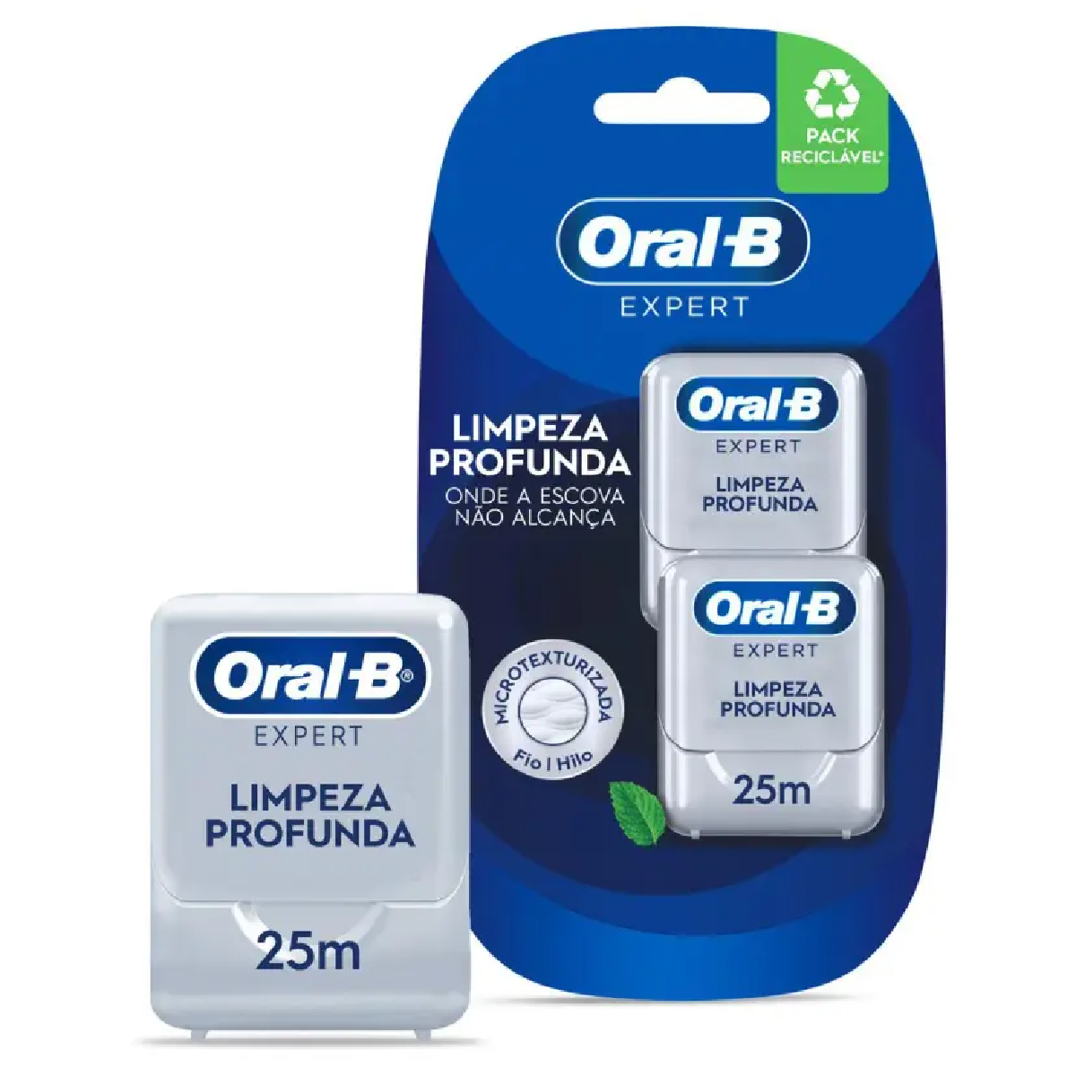 Fio Dental Oral-B Expert Pro-Saúde 25m 2 Unidades