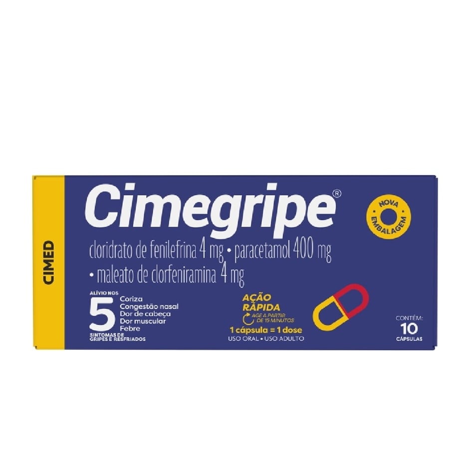 Cimegripe 10 Cápsulas