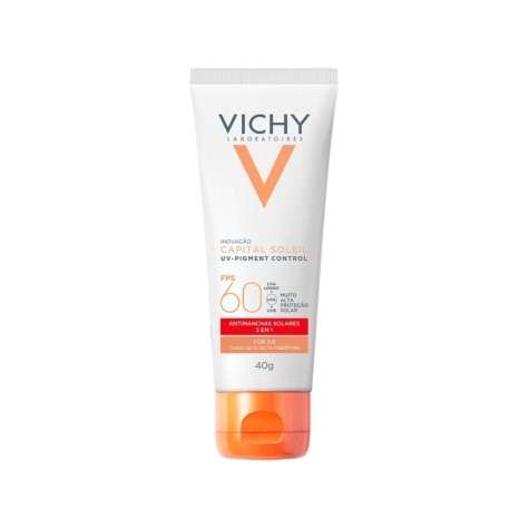 Protetor Solar Facial Vichy UV-Pigment Control FPS60 Cor 3.0 40g - Imagem 1