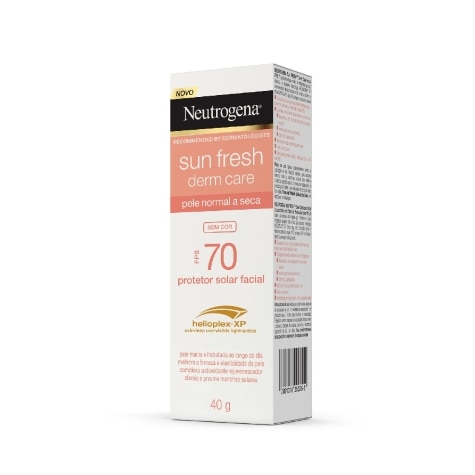 Protetor Solar Facial Neutrogena Sun Fresh Derm Care FPS70 Pele Normal a Seca Incolor 40g - Imagem 2