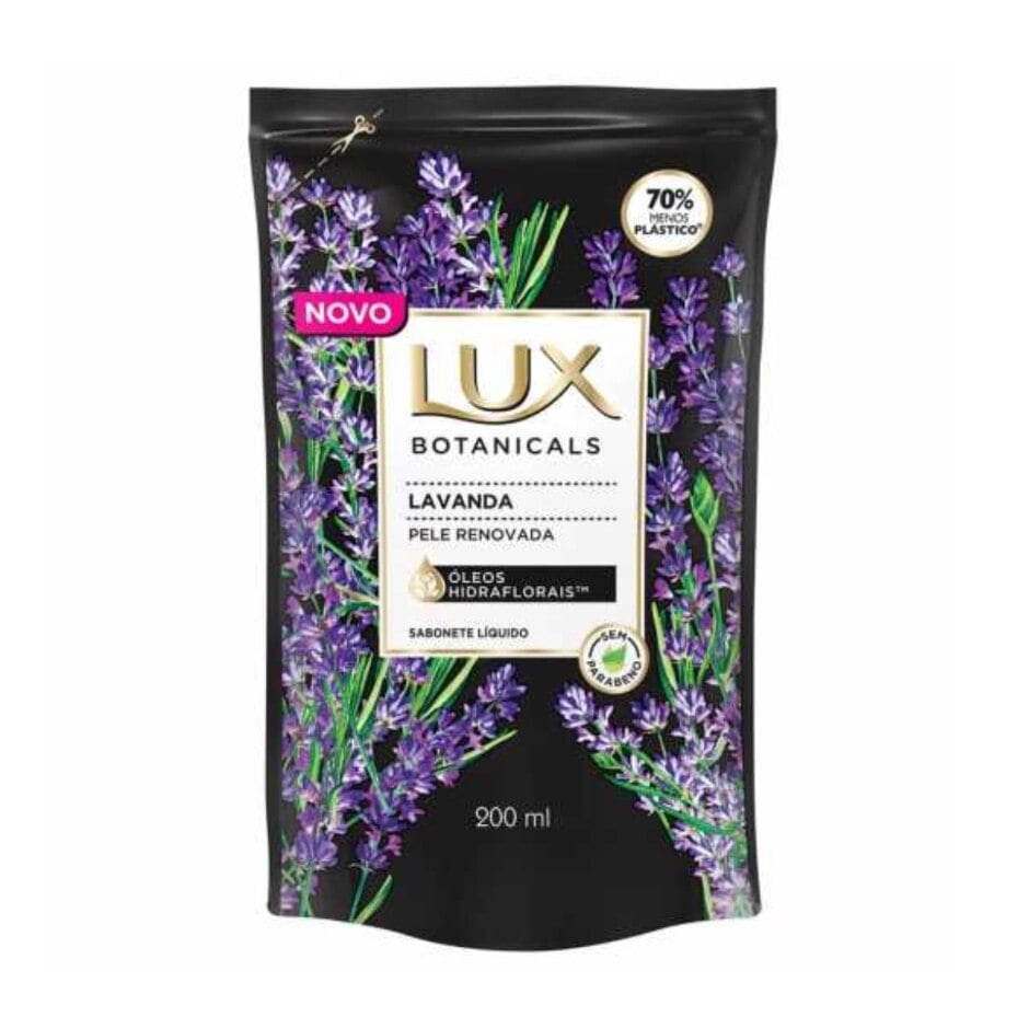 Sabonete Líquido Lux Botanicals Lavanda Refil 200ml