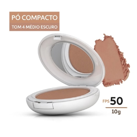 Protetor Solar Episol Color Pó Compacto Pele Morena Mais FPS50 10g - Imagem 4