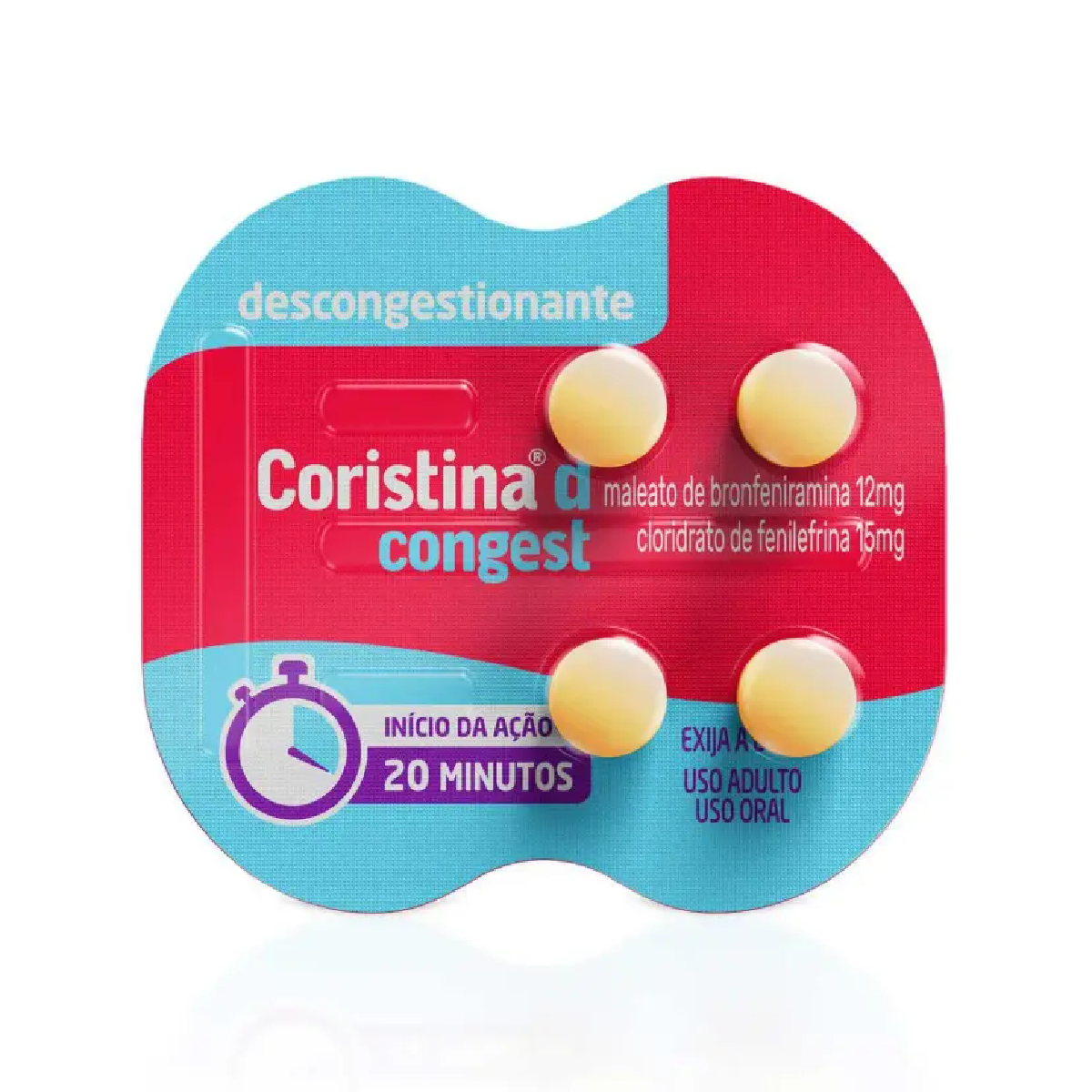 Coristina D Congest 4 Comprimidos Revestidos