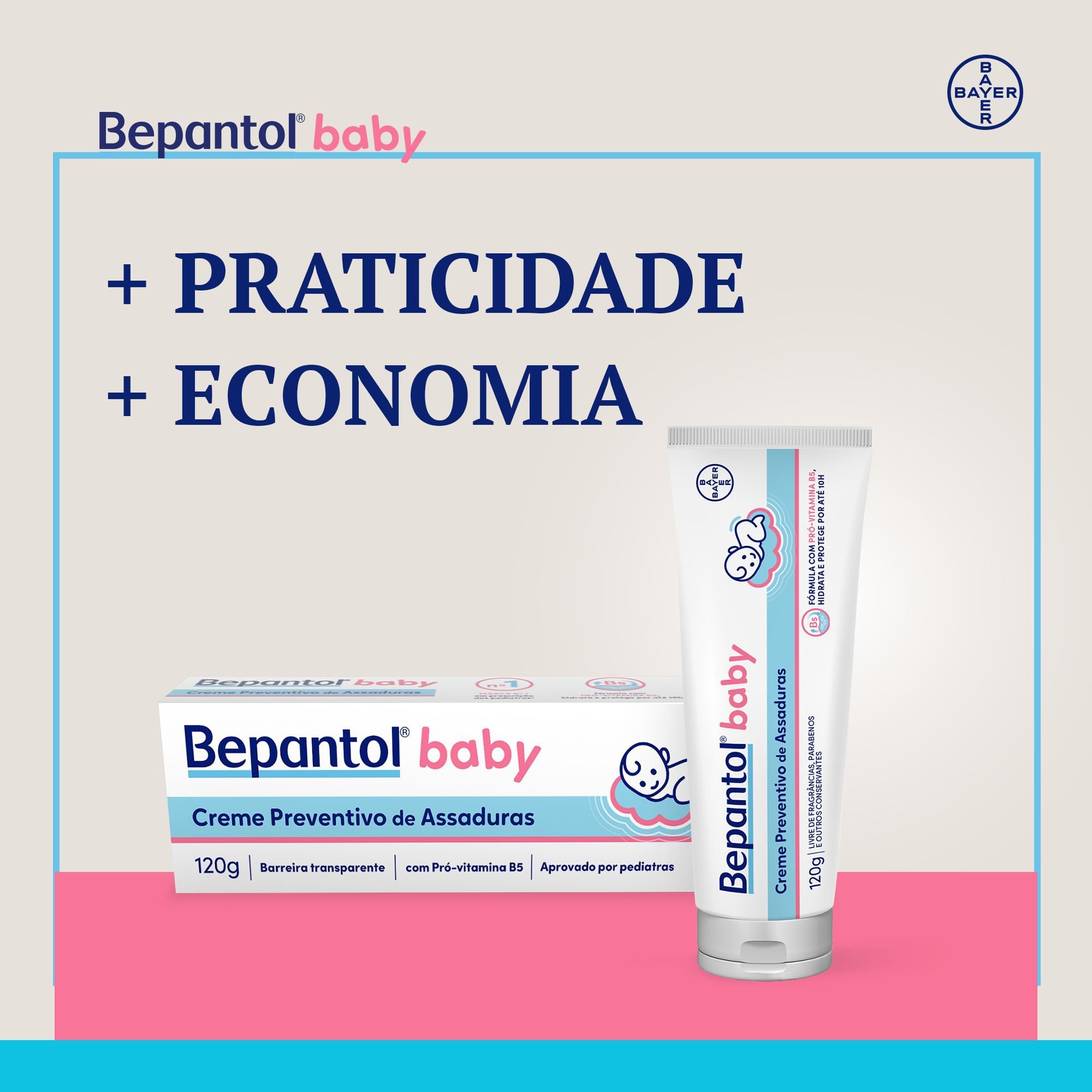 Creme Preventivo de Assaduras Bepantol Baby Leve Mais Por Menos 120g - Imagem 3