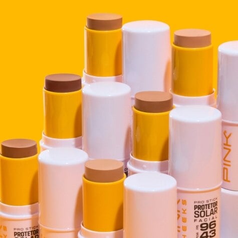 Protetor Solar Facial Pink Cheeks Pro Stick FPS96 Cor PRO30 14g - Imagem 4