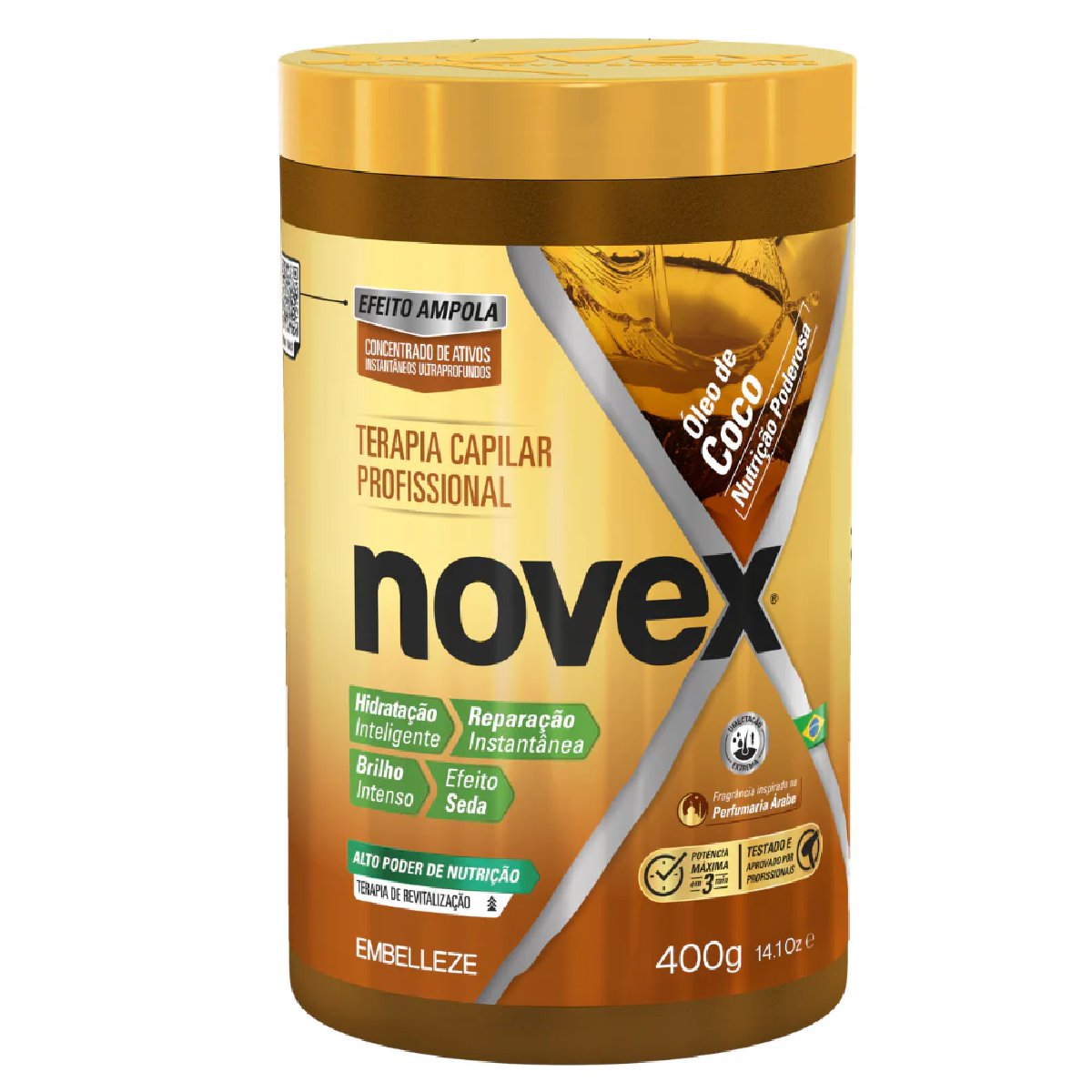 Creme de Tratamento Novex Óleo de Coco 400g