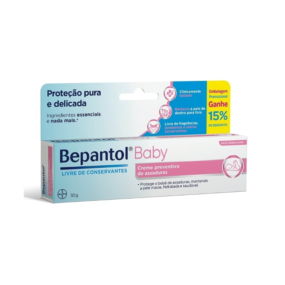 Creme Preventivo de Assaduras Bepantol Baby 30g Ganhe 15% de desconto