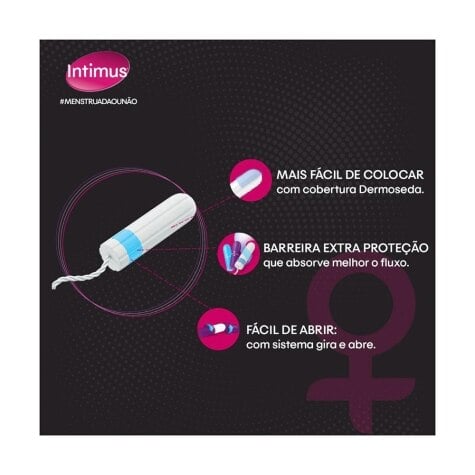 Absorvente Interno Intimus Mini Leve Mais Por Menos 16 Unidades - Imagem 2