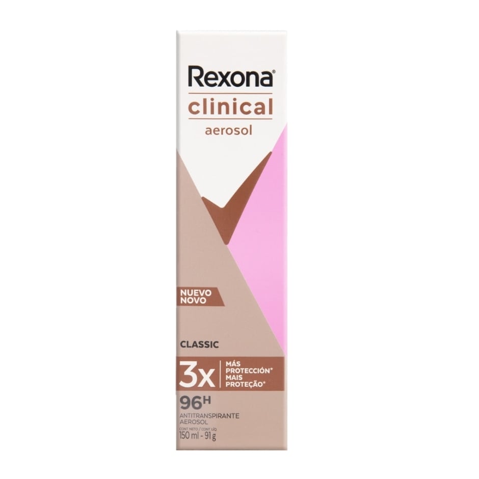 Desodorante Aerossol Rexona Clinical Classic 48h 150ml