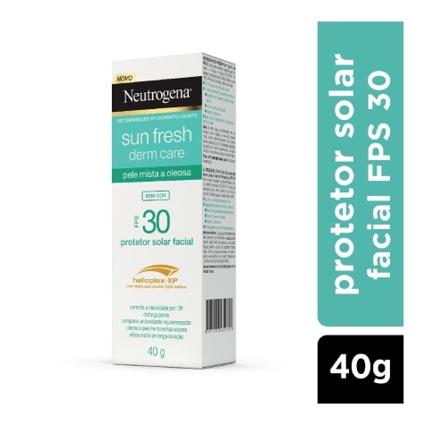 Protetor Solar Facial Neutrogena Sun Fresh Derm Care FPS30 Pele Mista a Oleosa Incolor 40g - Imagem 2