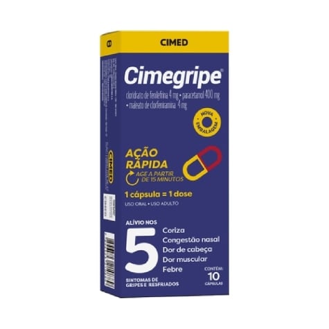 Cimegripe 10 Cápsulas - Imagem 2