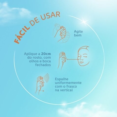 Protetor Solar Facial Episol Bruma FPS50 Spray Pele Mista e Oleosa 75ml - Imagem 4