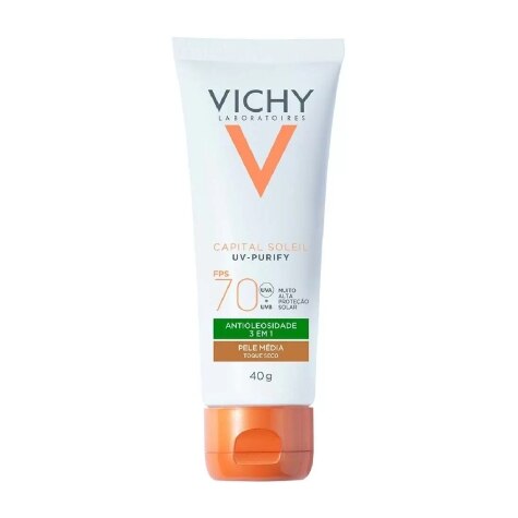 Protetor Solar Facial Vichy Capital Soleil UV-Purify FPS70 Cor Média 40g - Imagem 1