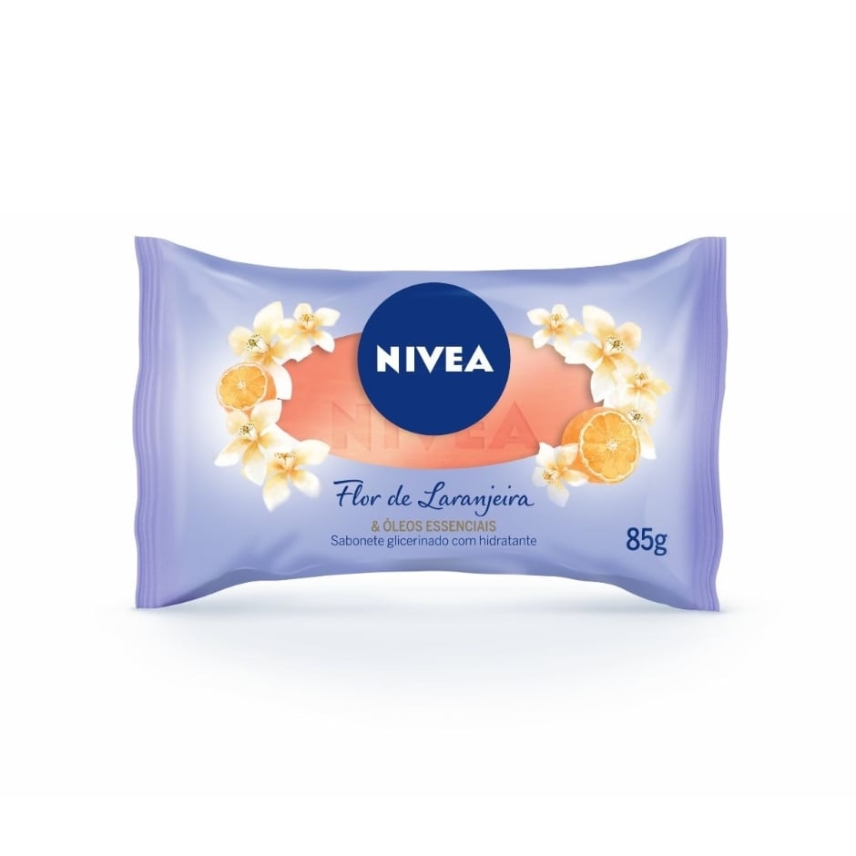 Sabonete de Glicerina Barra Nivea Flor de Laranjeira & Óleos Essenciais 85g