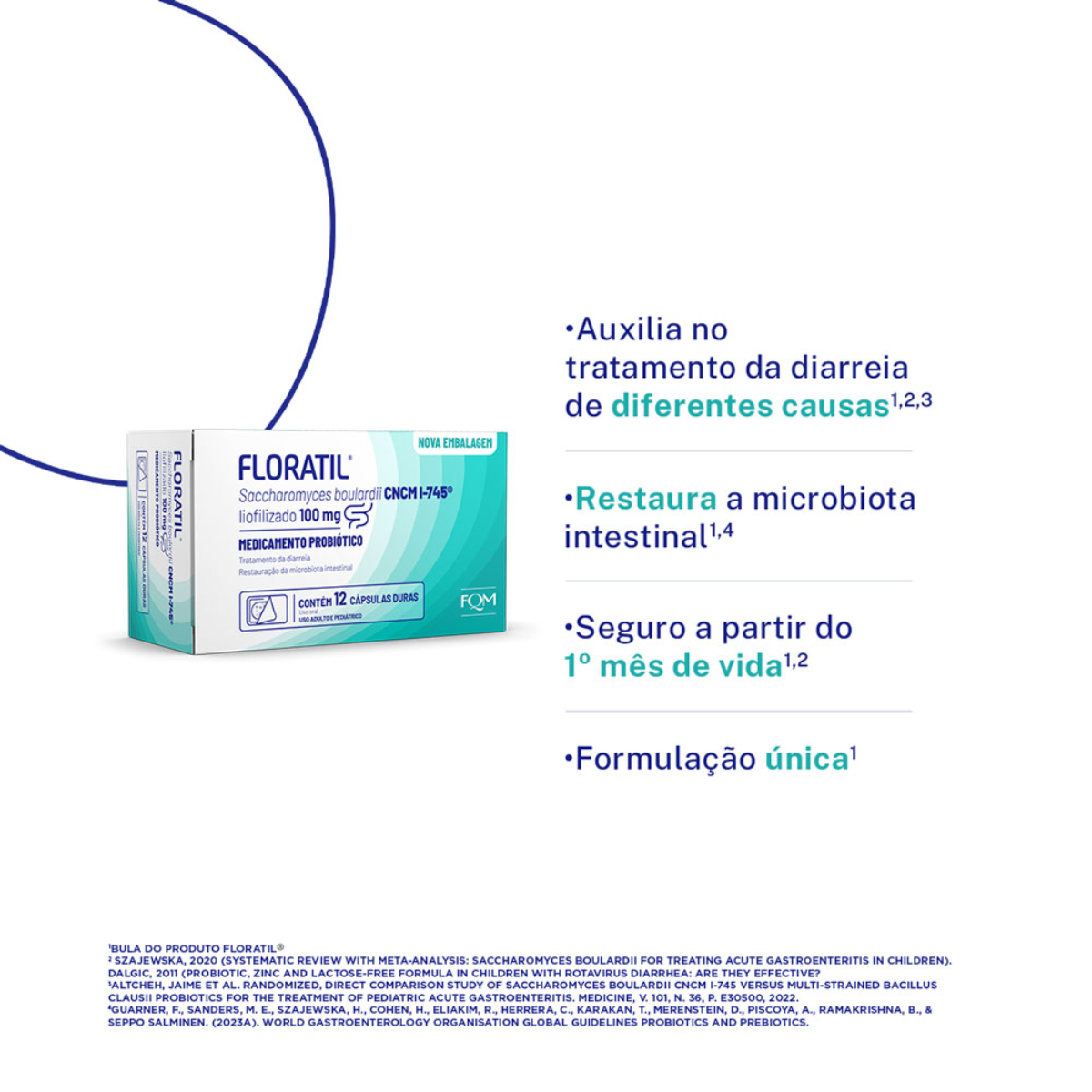 Floratil 100mg 12 Cápsulas - Imagem 3