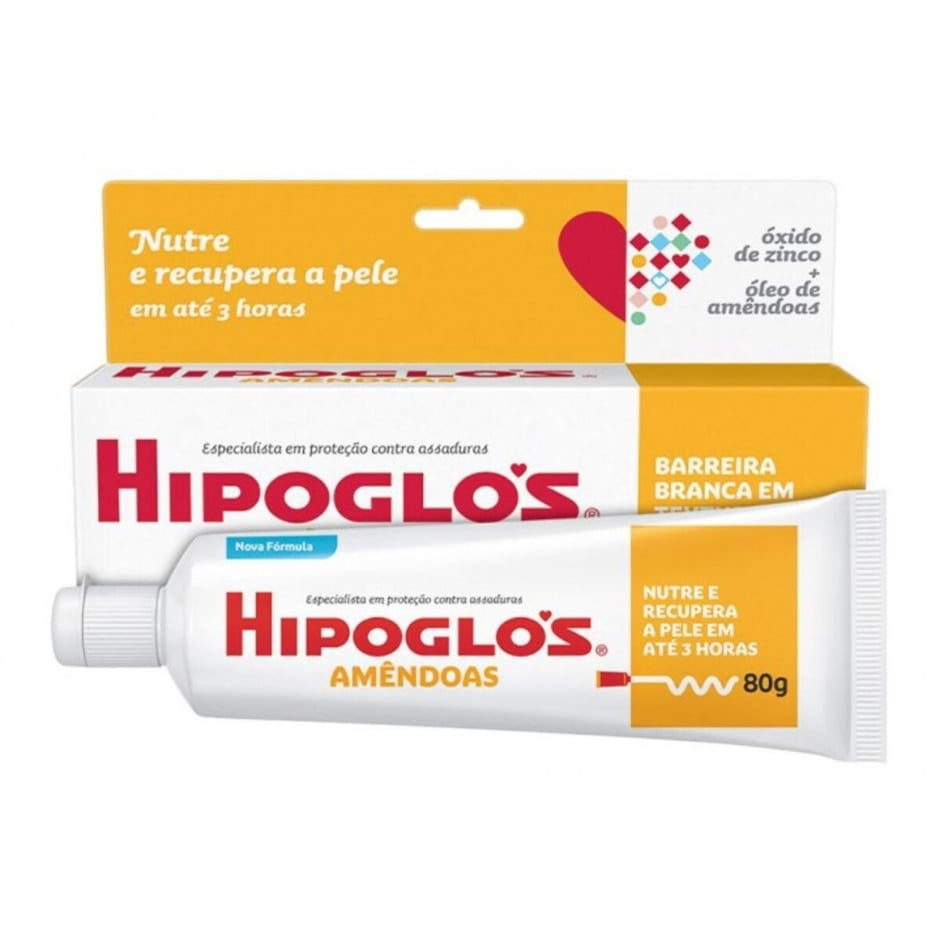 Creme Preventivo de Assaduras Hipoglós Amêndoas 80g